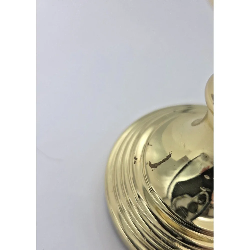 Baldwin Brass Beehive Candlestick Holder, 7-1/2